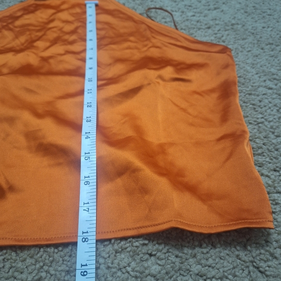 NWT Sincerely Jules Orange Halter Top Size L - Picture 10 of 10